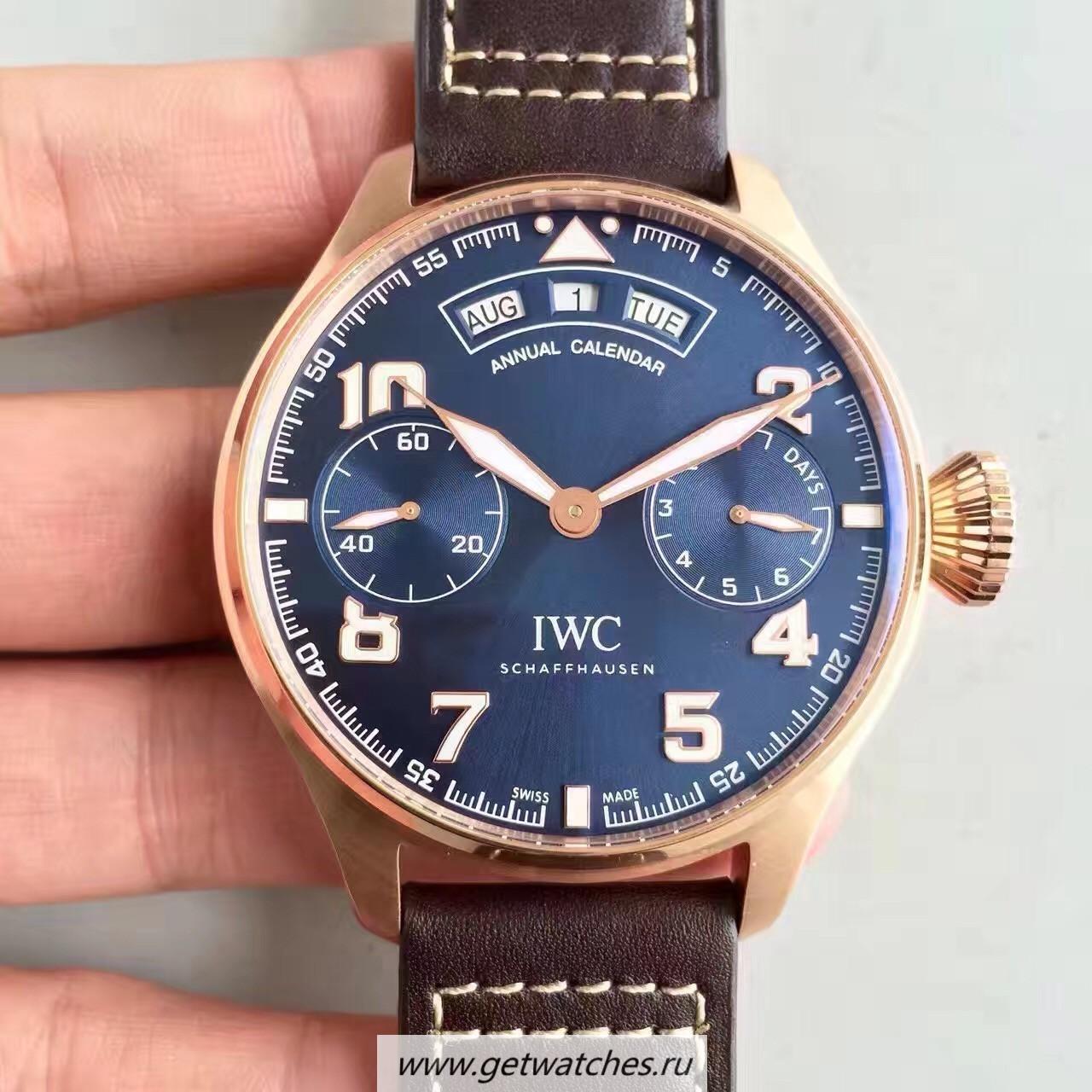 High Quality IWC Iwc Big Pilot Annual Calendar Le Petit Prince IW502701 YLF Rose Gold Blue Dial 52850
