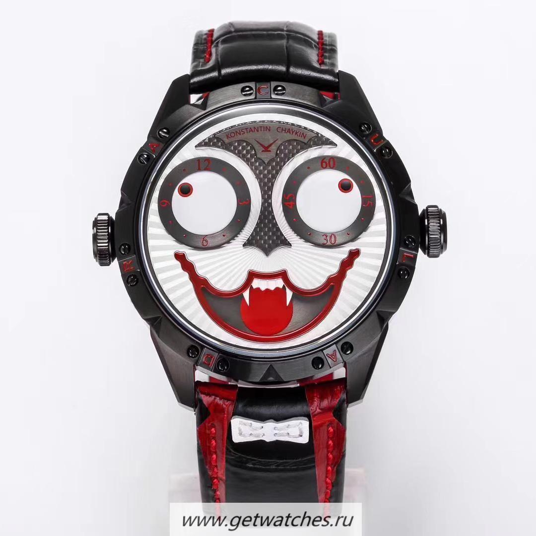 Fake Konstantin Chaykin Joker Dracula TWF PVD White & Black Joker Dial Seiko NH35A