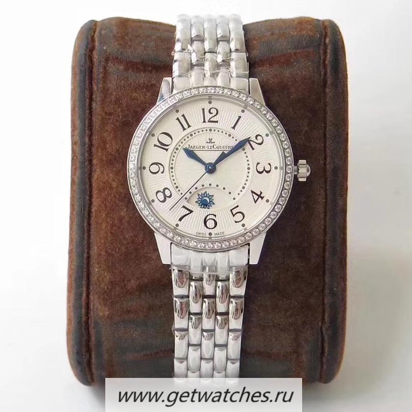 Fake Jaeger-LeCoultre Ladies Rendez-Vous Night & Day 34mm ZF SS & D1am0nd Silver Dial 898