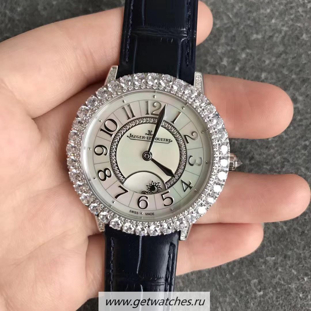NEW Replica Jaeger-LeCoultre Ladies Rendez-Vous Night & Day Q3523570 36mm ZF SS & D1am0nd MOP Dial 925B/1