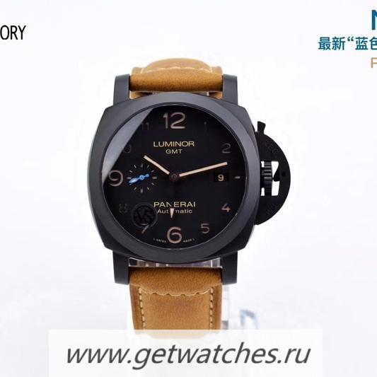 Shop Pa*e*a1 Luminor Marina PAM111 Noob Factory V5 SS Black Dial 6497