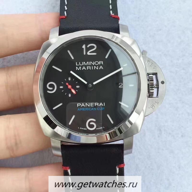 High Quality Pa*e*a1 Luminor GMT PAM1441 U VSF Ceramic Black Dial P9011