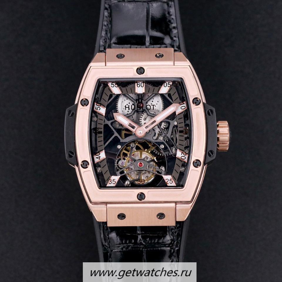 Shop Hublot MP06 Spirit Of Big Bang JBF Rose Gold Skeleton Dial Tourbillon