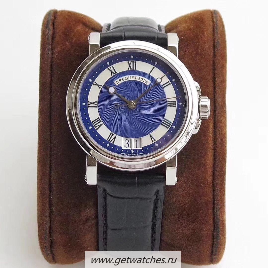 Copy Breguet Marine Big Date 5817ST/92/5V8 ZF SS Blue Dial 517GG