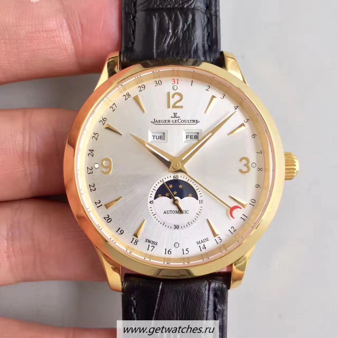 Best Price Jaeger-LeCoultre Master Calendar 1552520 BF Yellow Gold Silver Dial Caliber 866/1