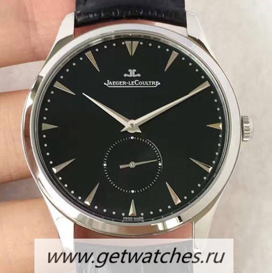 Copy Jaeger-LeCoultre Master Grande Ultra Thin Small Second 1358420 ZF SS Black Dial Calibre 896