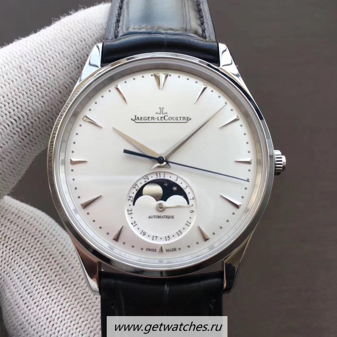 NEW Replica Jaeger-LeCoultre Master Ultra Thin Moon 1368420 YLF SS Silver Dial JLC 925