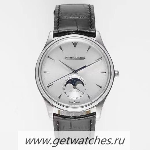 High Quality Jaeger-LeCoultre Master Ultra Thin Moon GF SS Silver Dial JLC 925