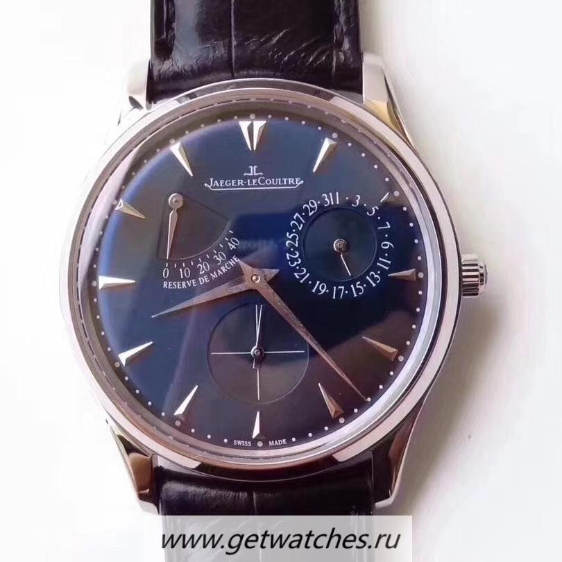 High Quality Jaeger-LeCoultre Master Ultra Thin Reserve De Marche 1378480 SWF SS Blue Dial Caliber 938A/1