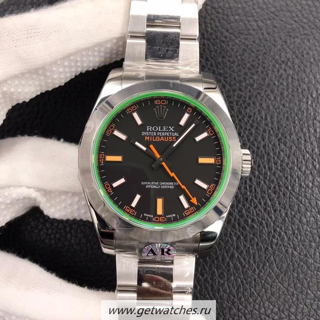 Replica R01ex Milgauss 116400 GV ARF SS 904L Black Dial 3131