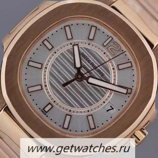 NEW Replica Pat*k Phi1i*pe Nautilus 7011 Ladies Rose Gold White Dial Eta Quartz