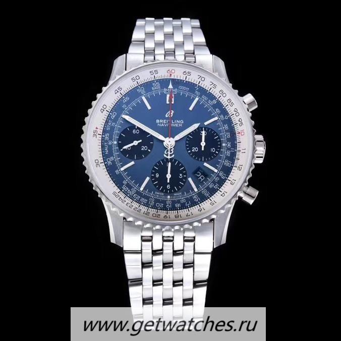 Shop Breitling Navitimer B01 GF SS Blue Dial 7750
