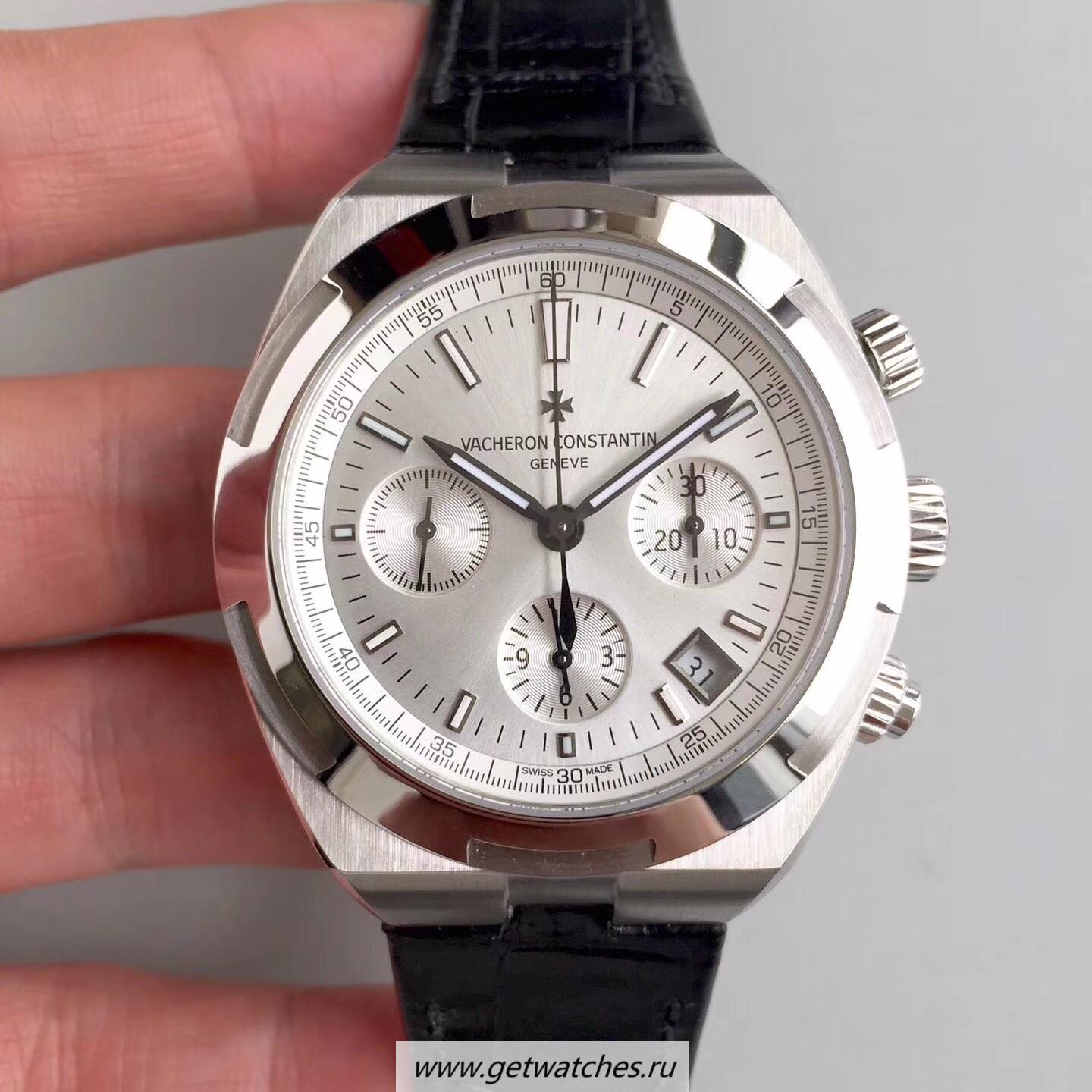 Best Price Vacheron C0nstan1n Overseas Chrono 5500V/110A-B075 JF SS Silver Dial 5200