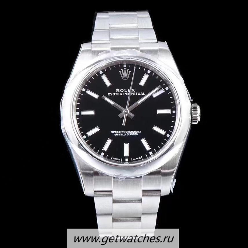 NEW Replica R01ex Oyster Perpetual 39 114300 ARF SS 904L Black Dial 3132