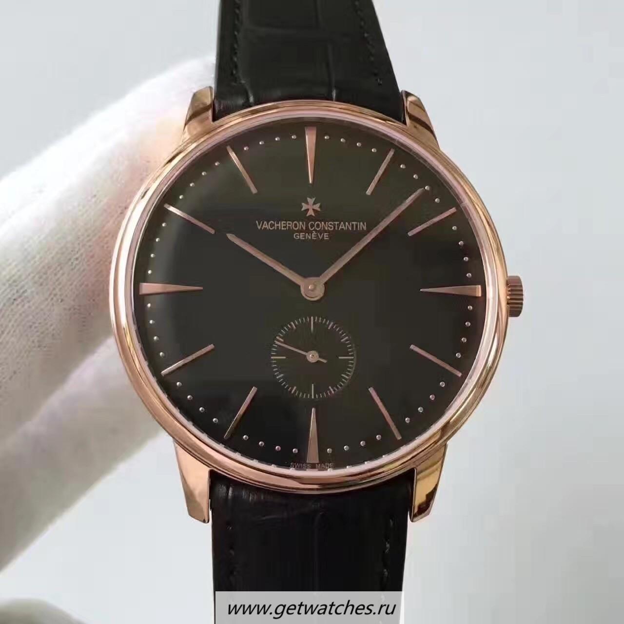 Best Price Vacheron C0nstan1n Patrimony 1110U/000R-B085 Noob Factory Rose Gold Black Dial 4400AS