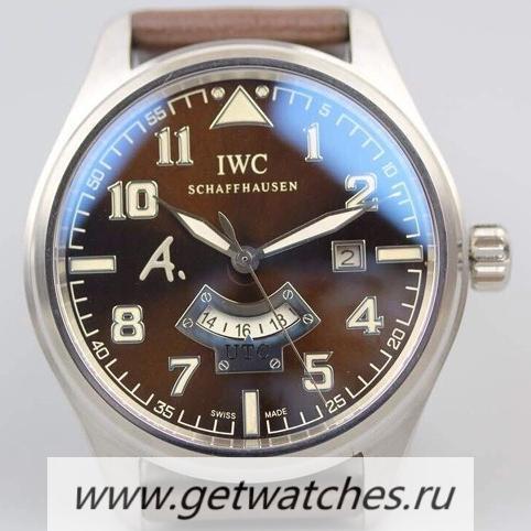 NEW Replica IWC Pilot Antoine De Saint Expert IW326104 GMT 44mm SS Black Dial 30710