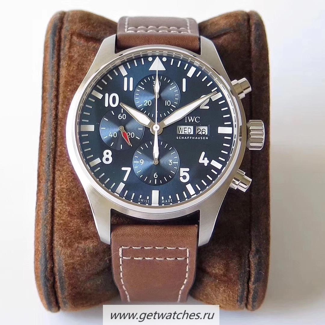 Perfect Replica IWC Pilot Chrono Edition Le Petit Prince IW377714 ZF SS Blue Dial 7750