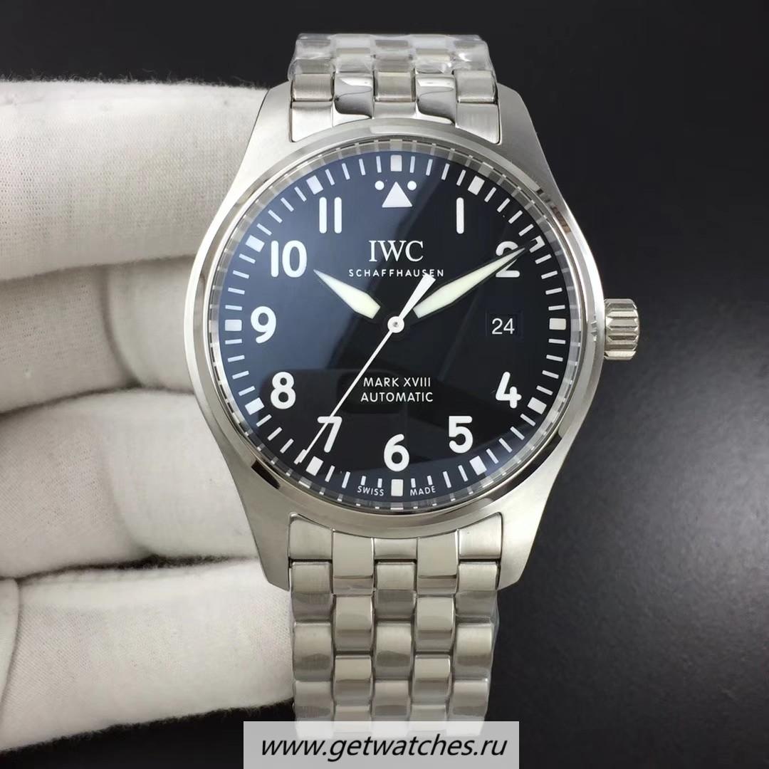 NEW Replica IWC Pilot Mark XVIII IW327002 V7F SS Black Dial ETA 2892-2