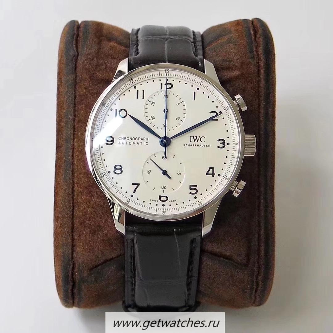Copy IWC Portugieser Chrono Edition 150 Years IW371602 ZF SS White Dial 69355