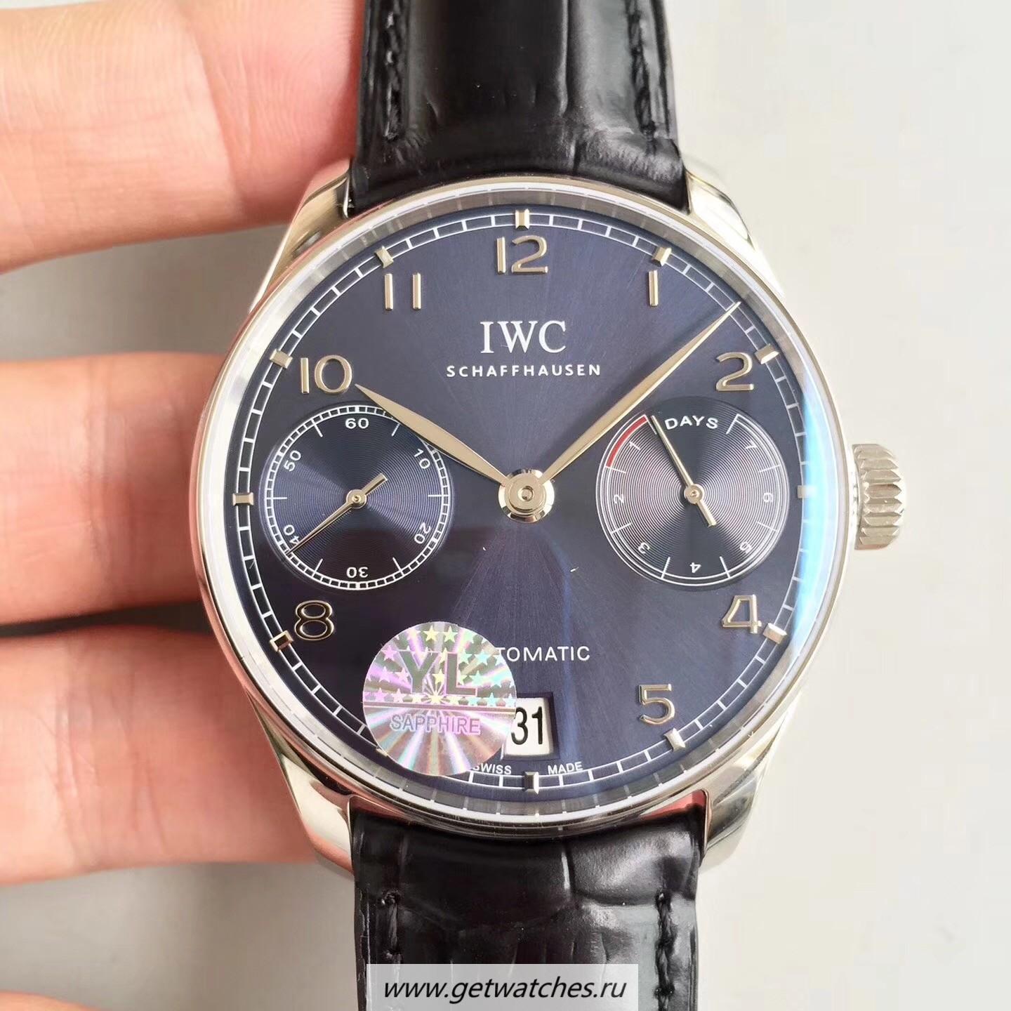 Replica IWC Portugieser IW500703 YLF SS Black Dial 52010
