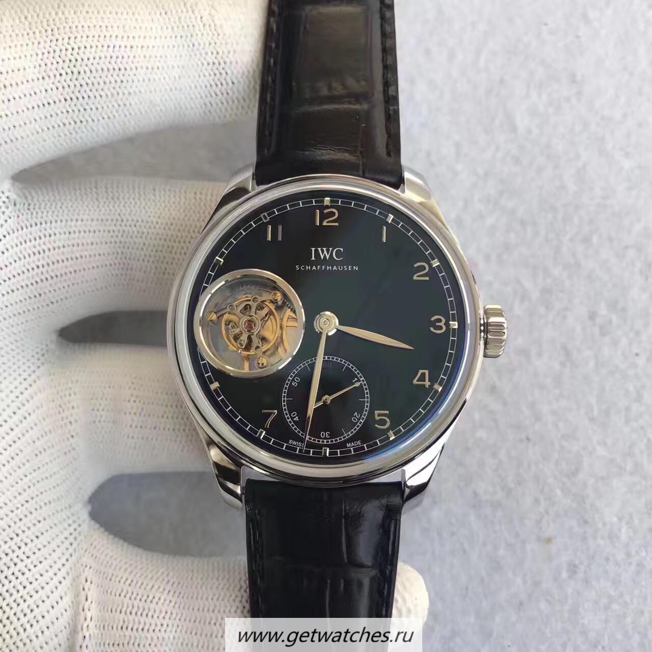 Replica IWC Portugieser Tourbillon IW546301 YLF SS Black Dial Caliber 65192