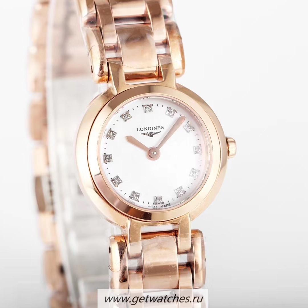 Perfect Replica Longines Primaluna Ladies KZF Rose Gold Mother Of Pearl Dial Quartz