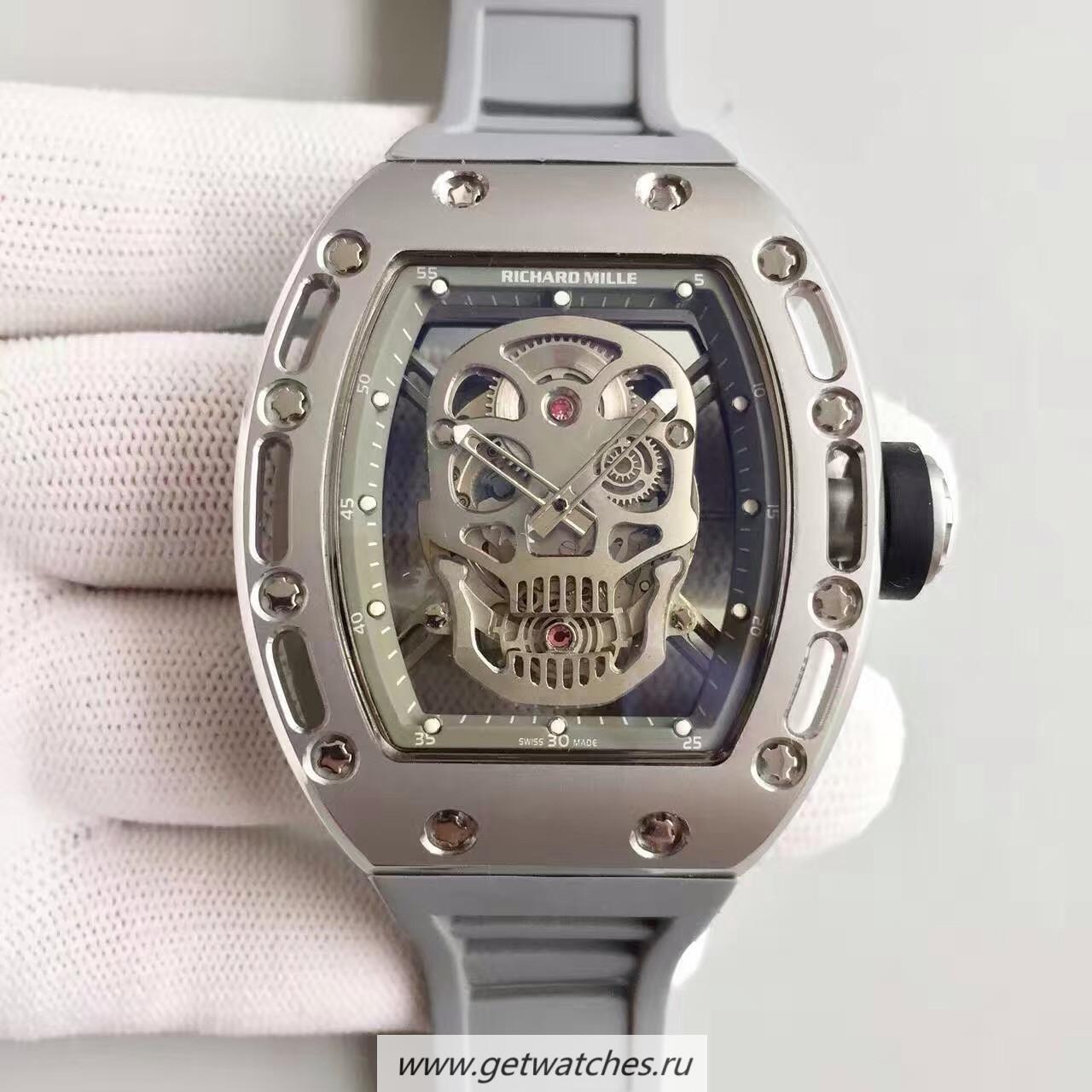 Fake Richard Mille RM052 SF Titanium Skull & Grey Dial M6T51