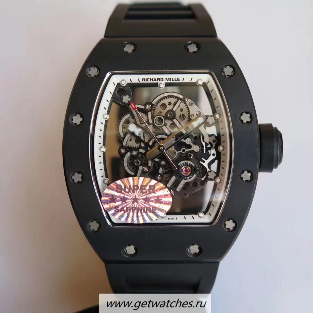 NEW Replica Richard Mille RM055 KVF V2 Ceramic White Dial M8215
