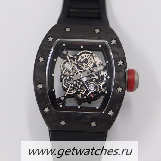 High Quality Richard Mille RM055 KVF V3 NTPT Black Dial Black Rubber Strap M8215