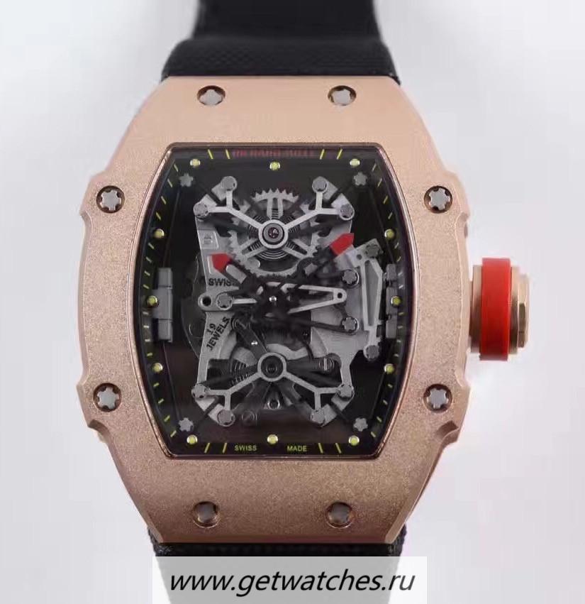 NEW Replica Richard Mille RM27-01 Rafael Nadal Rose Gold Black Dial M9015