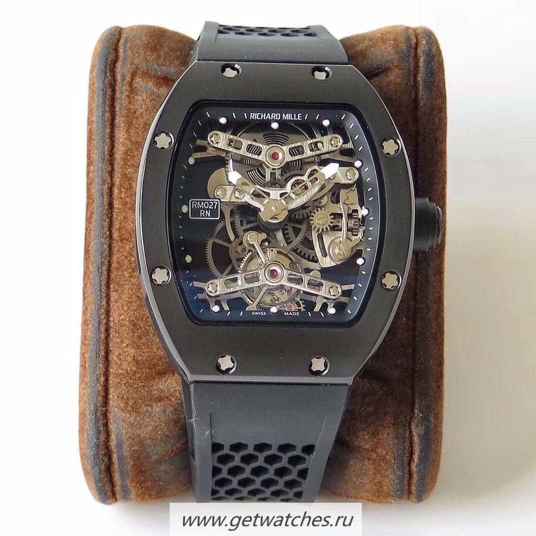NEW Replica Richard Mille RM27 Tourbillon Rafael Nadal Limited Edition EURF Ceramic Skeleton Dial Tourbillon
