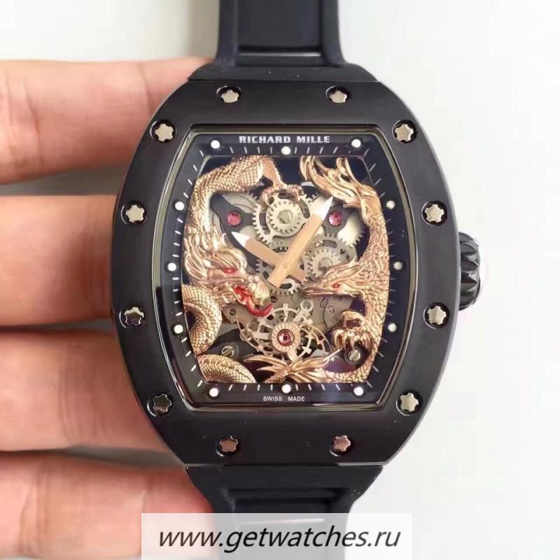 High Quality Richard Mille RM57-01 Jackie Chan PVD Rose Gold Dial Dial M9015