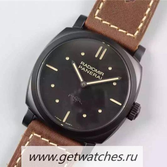 Best Price Pa*e*a1 Radiomir PAM00021 ZH SS Black Dial Calibre 618