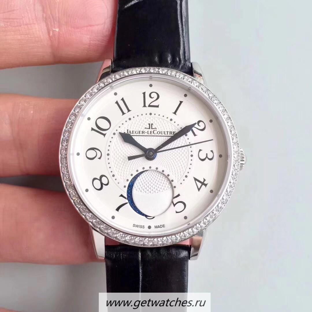 NEW Replica Jaeger-LeCoultre Rendez-Vous Moon Medium 3578420 Noob Factory SS & D1am0nds White Dial 935A