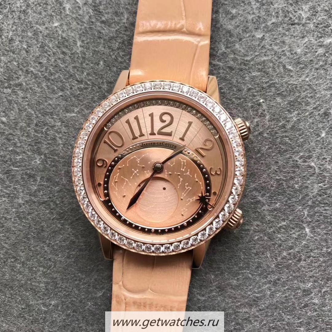 Replica Jaeger-LeCoultre Rendez-Vous Moon Serenity 36mm Ladies CCF Rose Gold & D1am0nd Rose Dial 935A