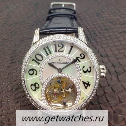 Copy Jaeger-LeCoultre Rendez Vous Tourbillon SS & D1am0nds D1am0nds & Pearl Dial Tourbillon
