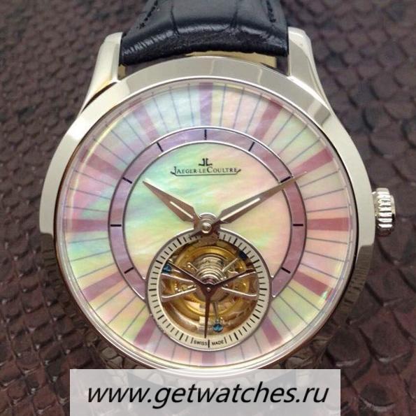 Replica Jaeger-LeCoultre Rendez Vous Tourbillon SS Pearl Dial Tourbillon
