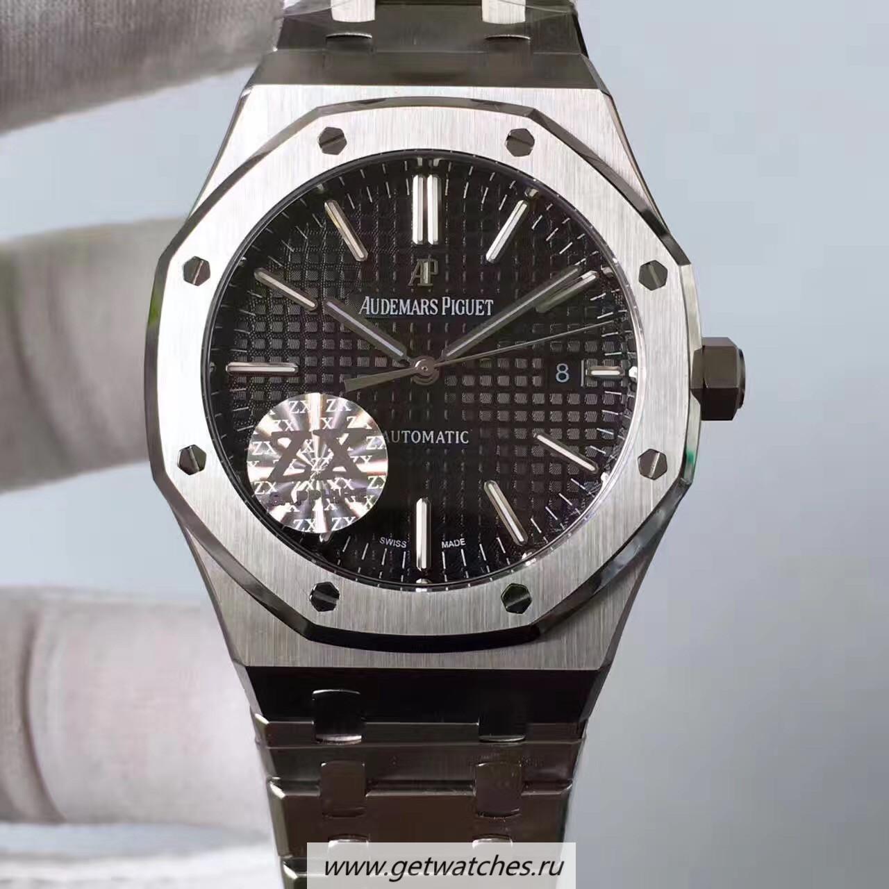 Perfect Replica Audemars Royal Oak 15400 ZXF SS Black Dial 3120