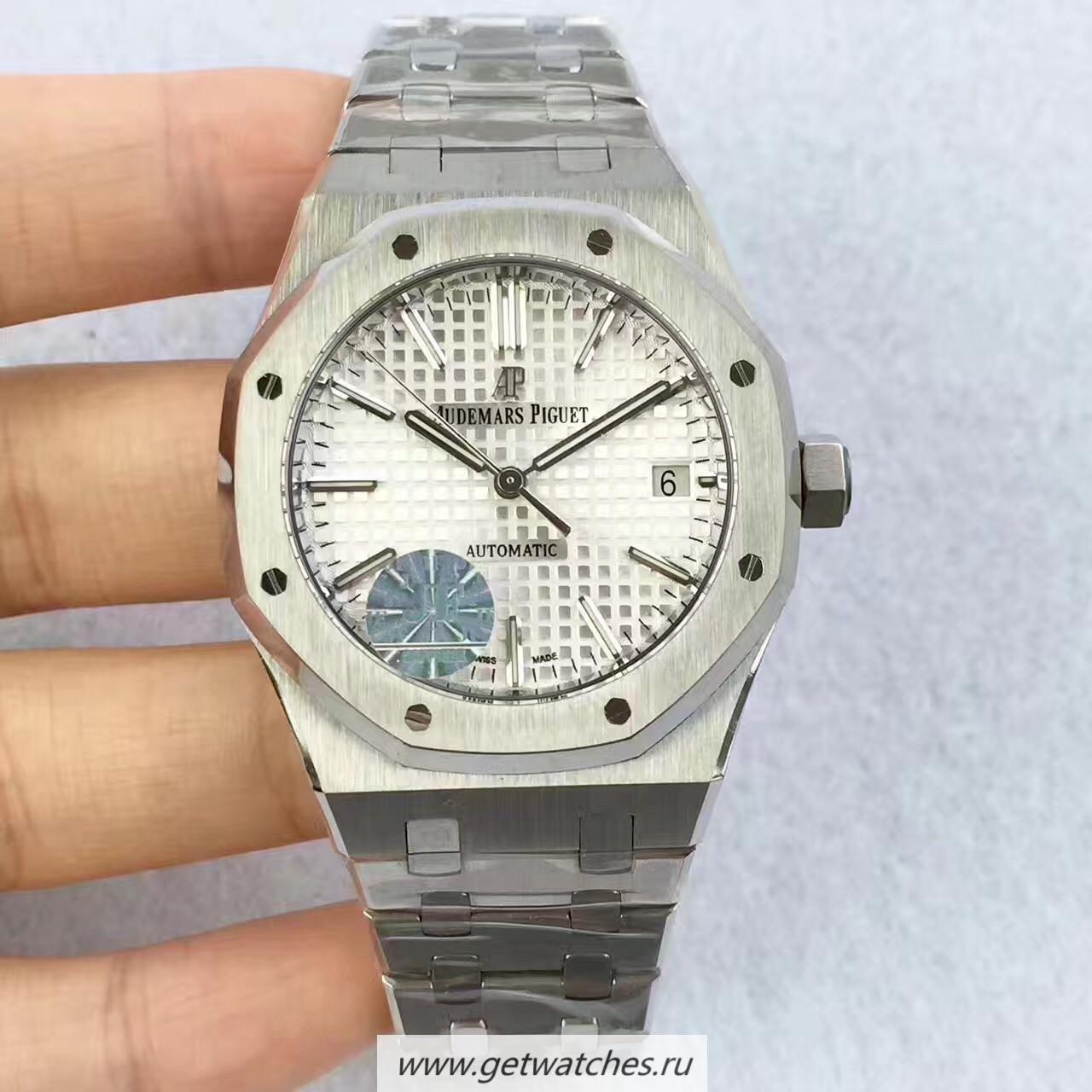 Fake Audemars P1g*et Royal Oak 15450 JF SS Silver Dial 3120