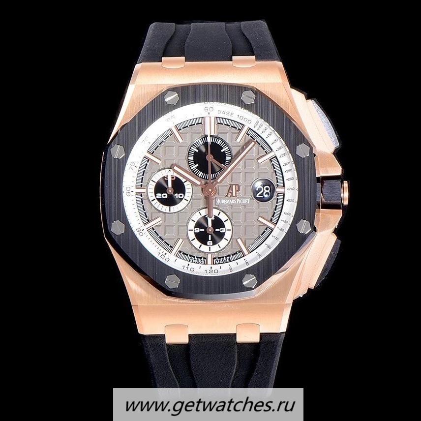 Shop Audemars P1g*et Royal Oak Offshore 26416RO JF V2 2021 Rose Gold Grey Dial 3126