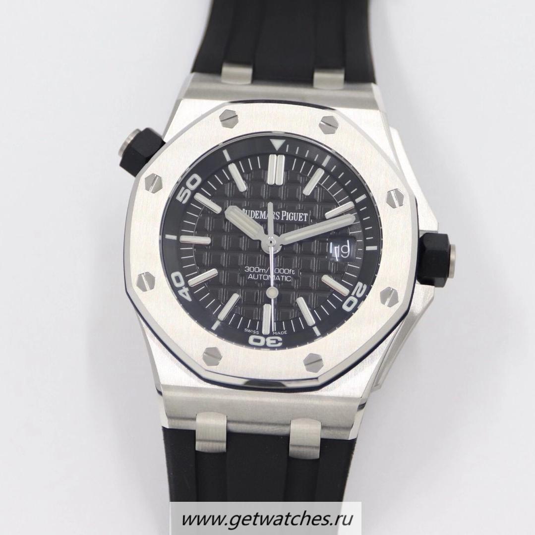 Shop Audemars P1g*et Royal Oak Offshore Diver 15710 JF V10 SS Black Dial 3120