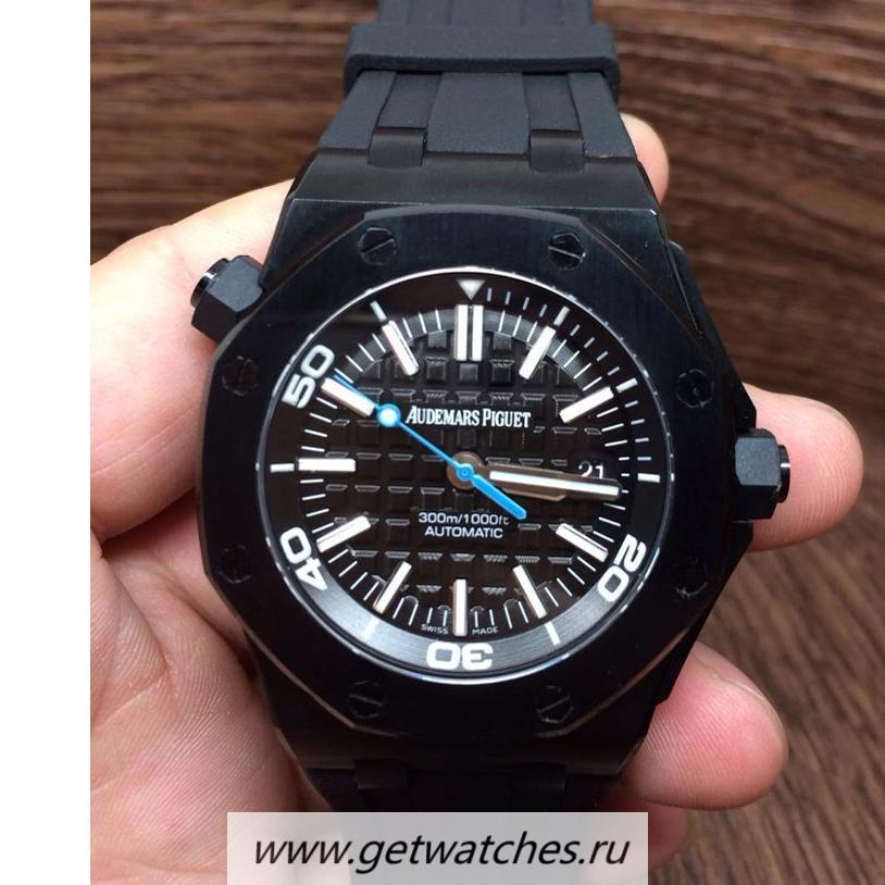 Perfect Replica Audemars Royal Oak Offshore Diver Project X 15710 PVD Black Dial 2836