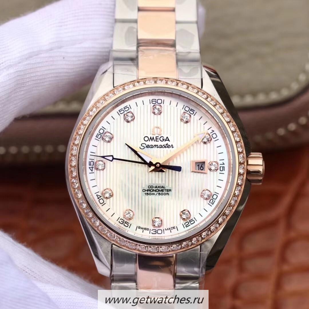 Perfect Replica 0me*ga Constellation Globemaster 39mm Yellow Gold White Dial 8501