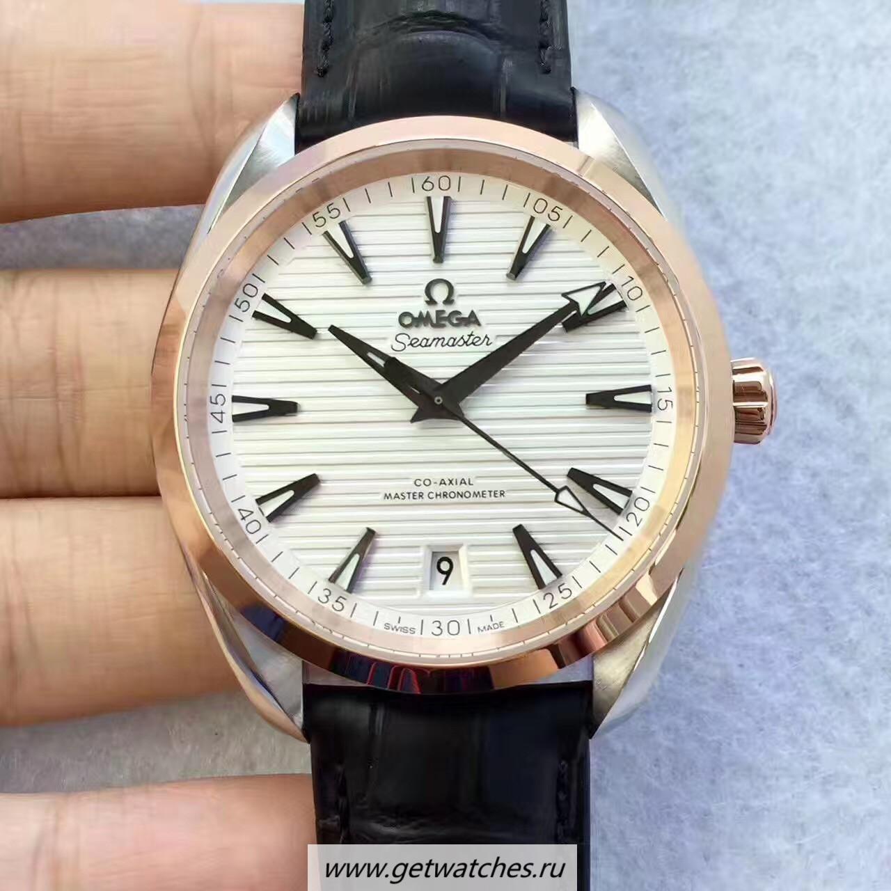 NEW Replica 0me*ga Seamaster Planet Ocean 37mm Rose Gold White Dial 8501
