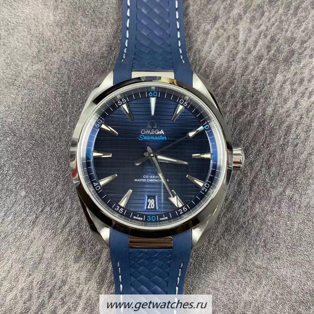 Perfect Replica 0me*ga De Ville 42mm Chrono SS Black Dial 9300