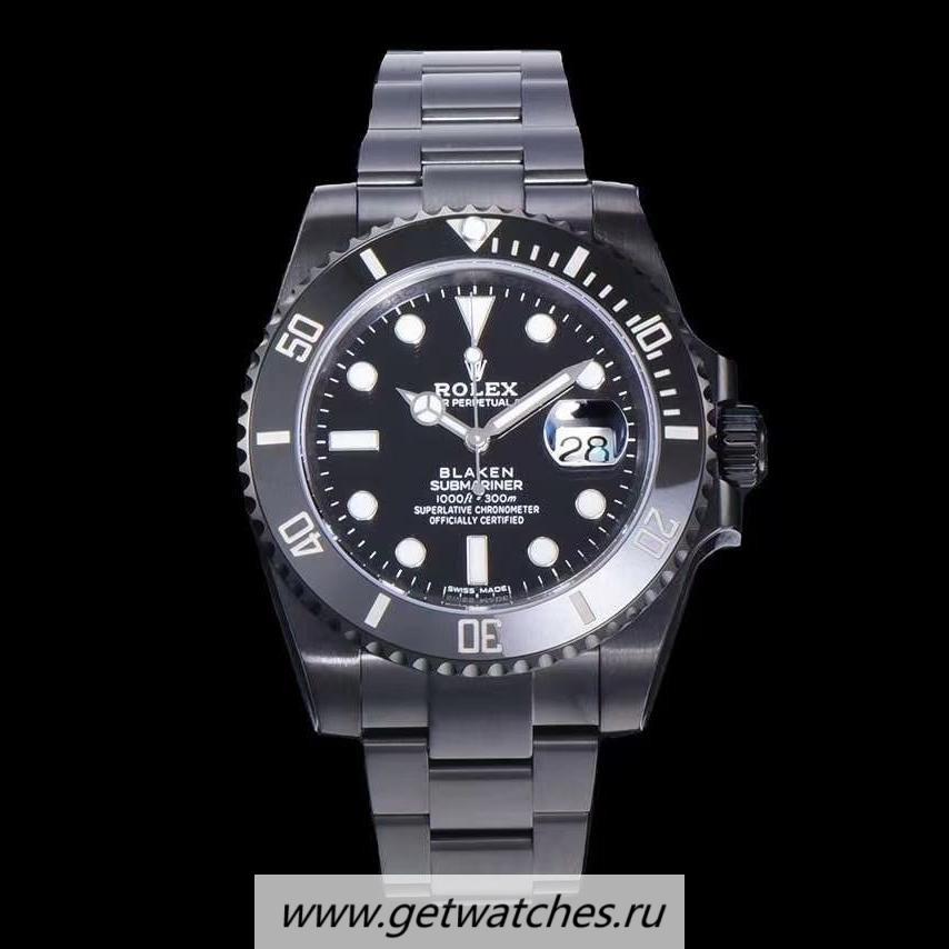Best Price R01ex Submariner Date 116610 Blaken V6F PVD & SS 904L Black Dial 2824