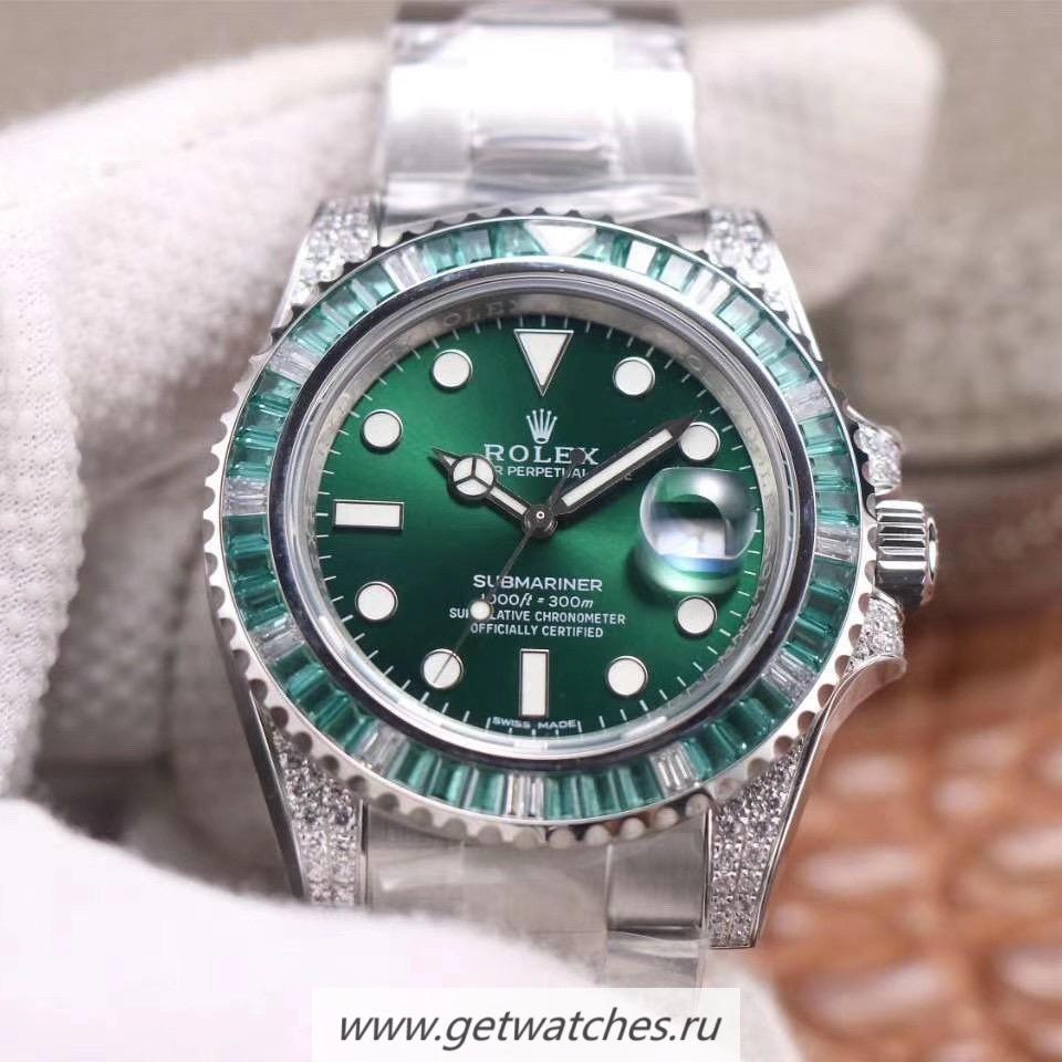 High Quality R01ex Submariner Date 116610 LV Noob Factory V11 SS 904L & D1am0nd Green Dial 2836
