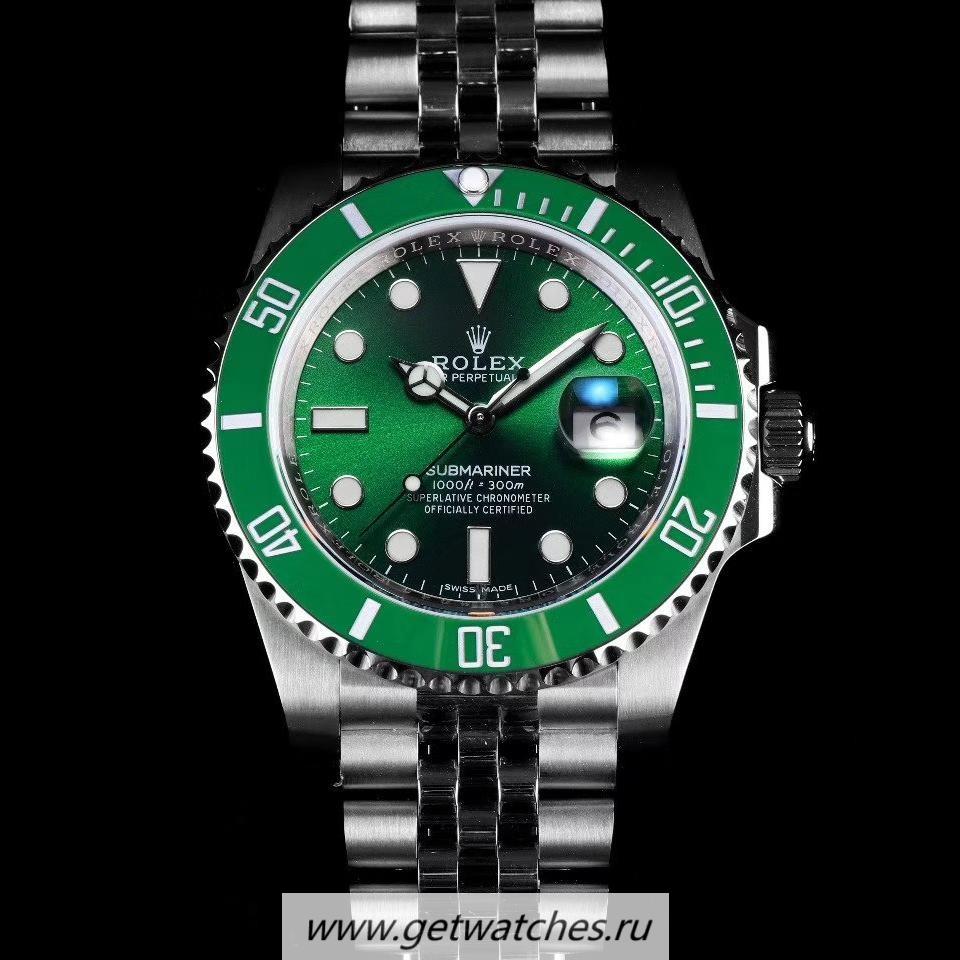 Shop R01ex Submariner Date 116610 LV V9F SS Green Dial 3135