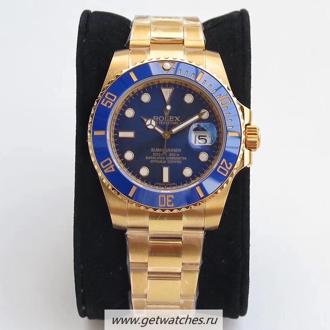 Best Price R01ex Submariner Date 116618 LB VRF SS With 18K Yellow Gold Wrapped Blue Dial 2836