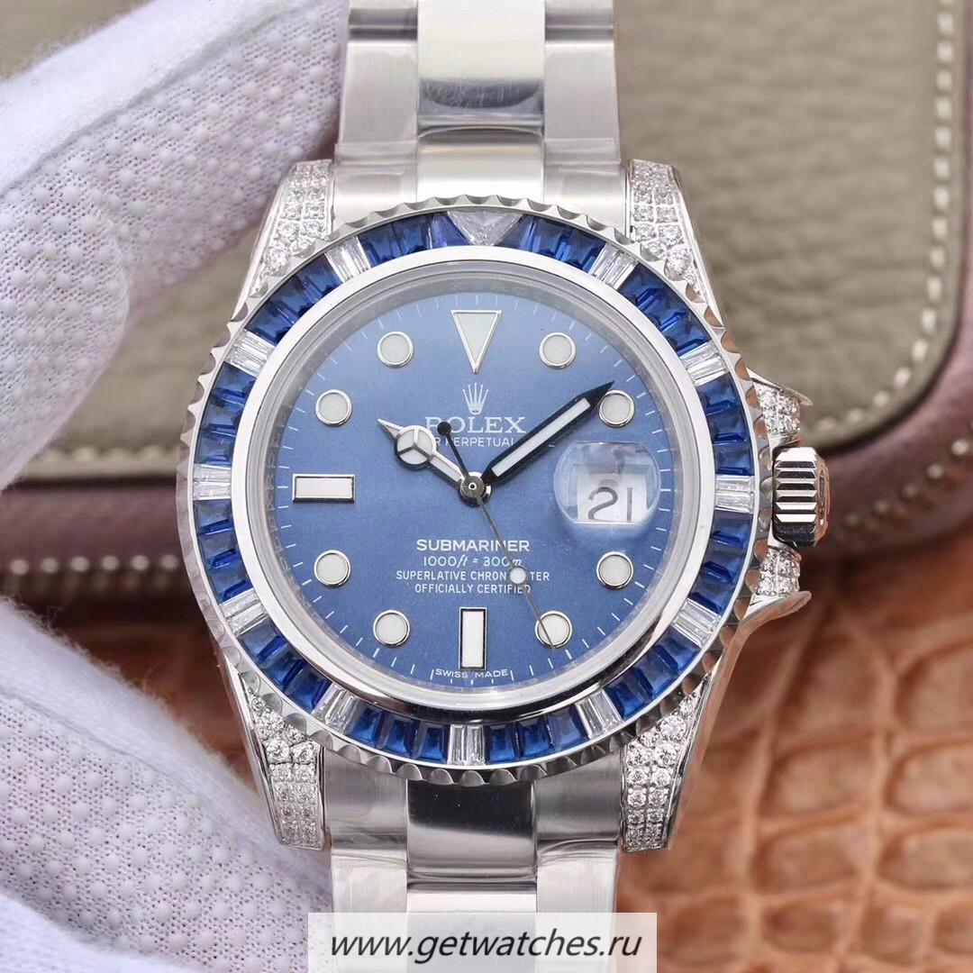 Shop R01ex Submariner Date 116619 LB GSF SS 904L & D1am0nds Blue Dial 2836